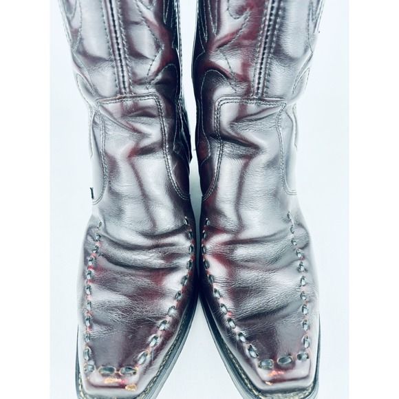 Vulcan Long Haul Western Boots Side Zip Up Red Leather Men's Size 10.5 EE - Picture 8 of 14